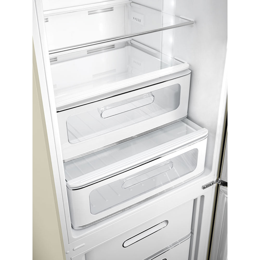 Refrigerator Retro-style Cream Glossy