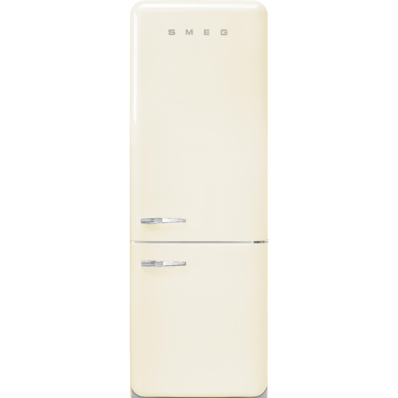 Refrigerator Retro-style Cream Glossy