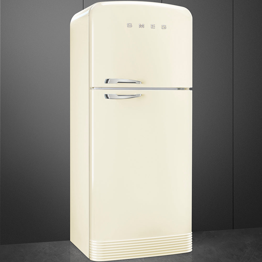 Retro-Style Refrigerator (19.3 cu ft, Right Hinge) – Cream