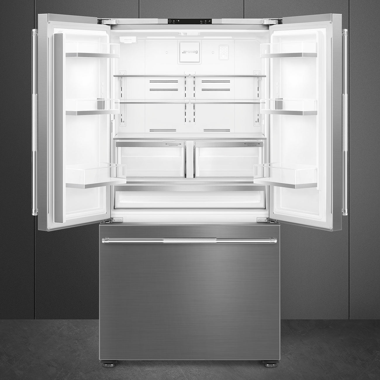 French Door Refrigerator (20.5 cu ft, 36", Freestanding) – Stainless Steel