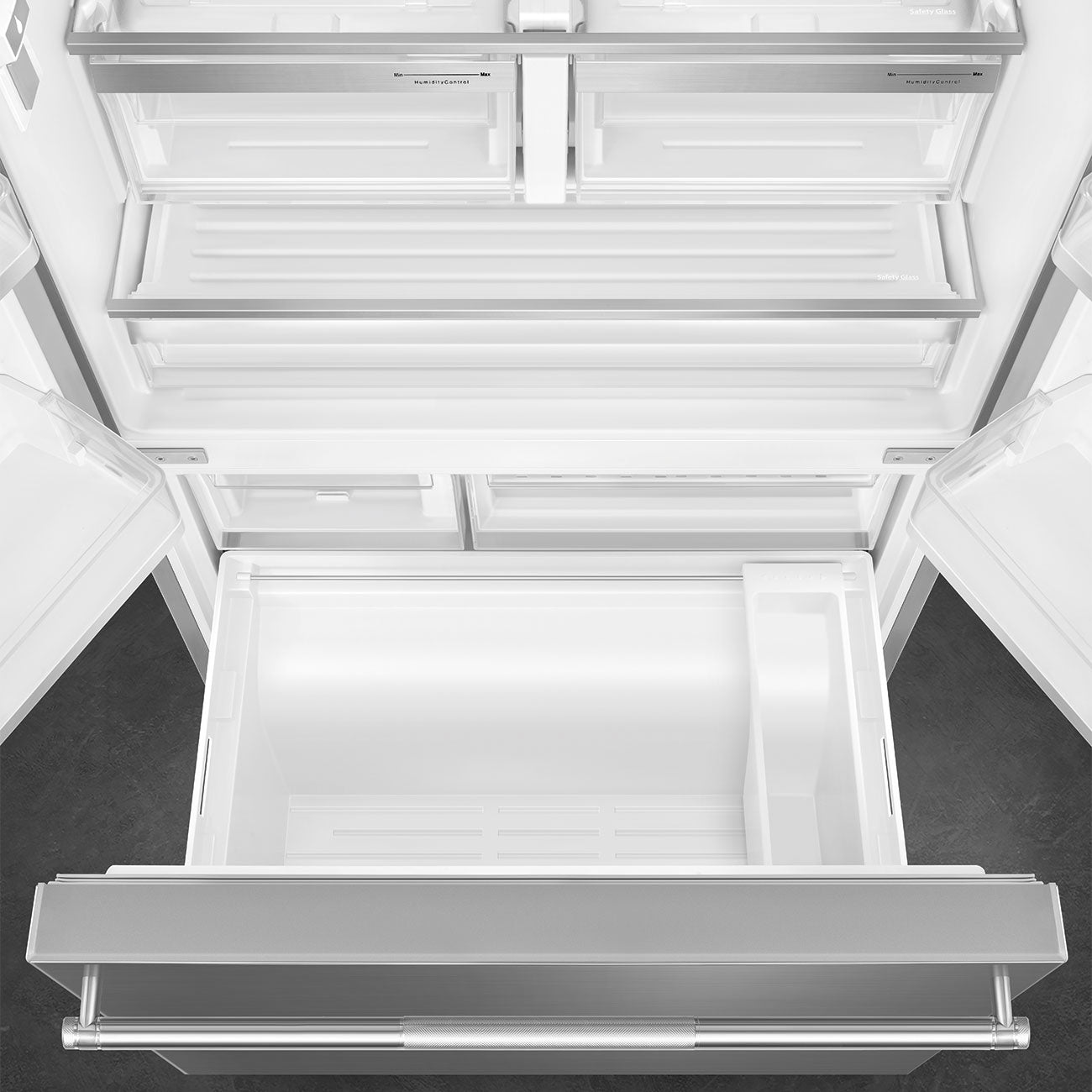 French Door Refrigerator (20.5 cu ft, 36", Freestanding) – Stainless Steel