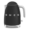 Electric Kettle Retro-style Black Matte