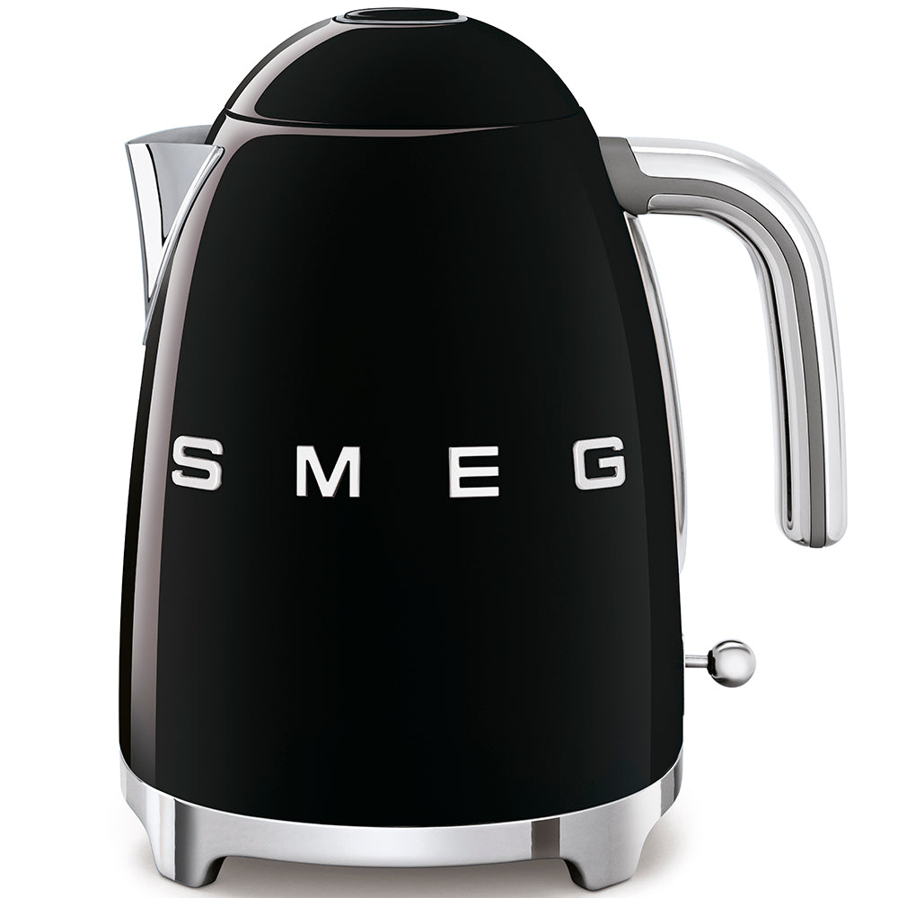 Electric Kettle Retro-style Black Glossy