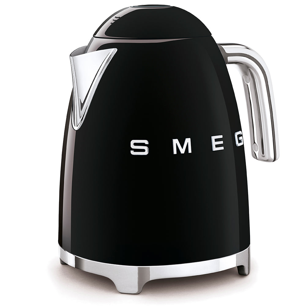 Electric Kettle Retro-style Black Glossy