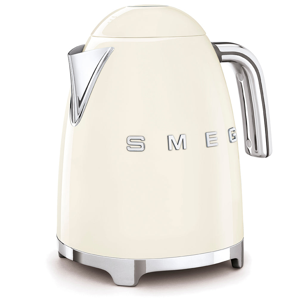 Electric Kettle Retro-style Cream Glossy