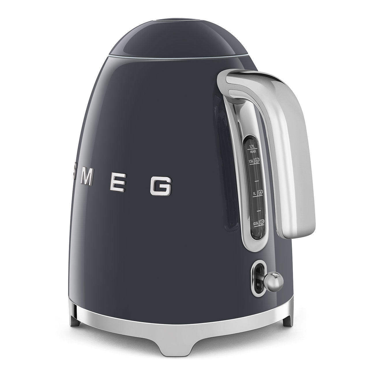 Electric Kettle Retro-style Slate gray Glossy