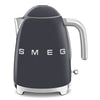 Electric Kettle Retro-style Slate gray Glossy