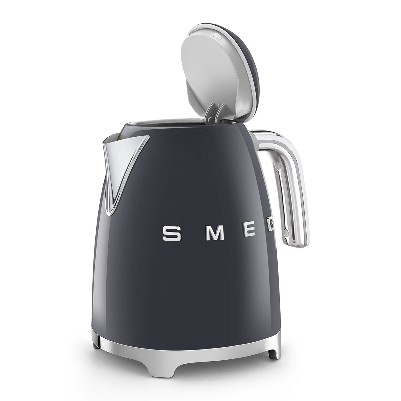 Electric Kettle Retro-style Slate gray Glossy