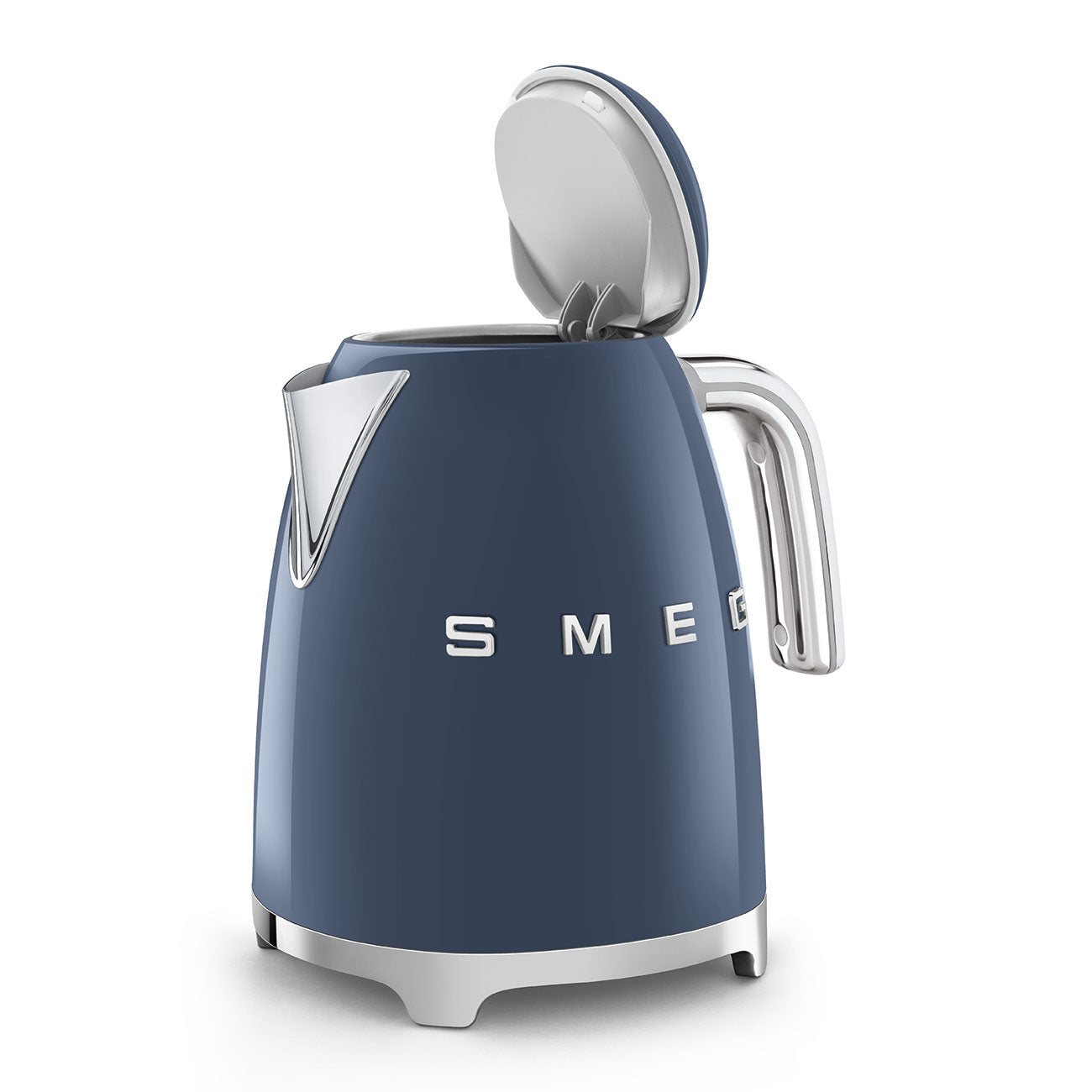 Electric Kettle Retro-style Navy Blue Glossy