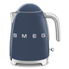 Electric Kettle Retro-style Navy Blue Glossy