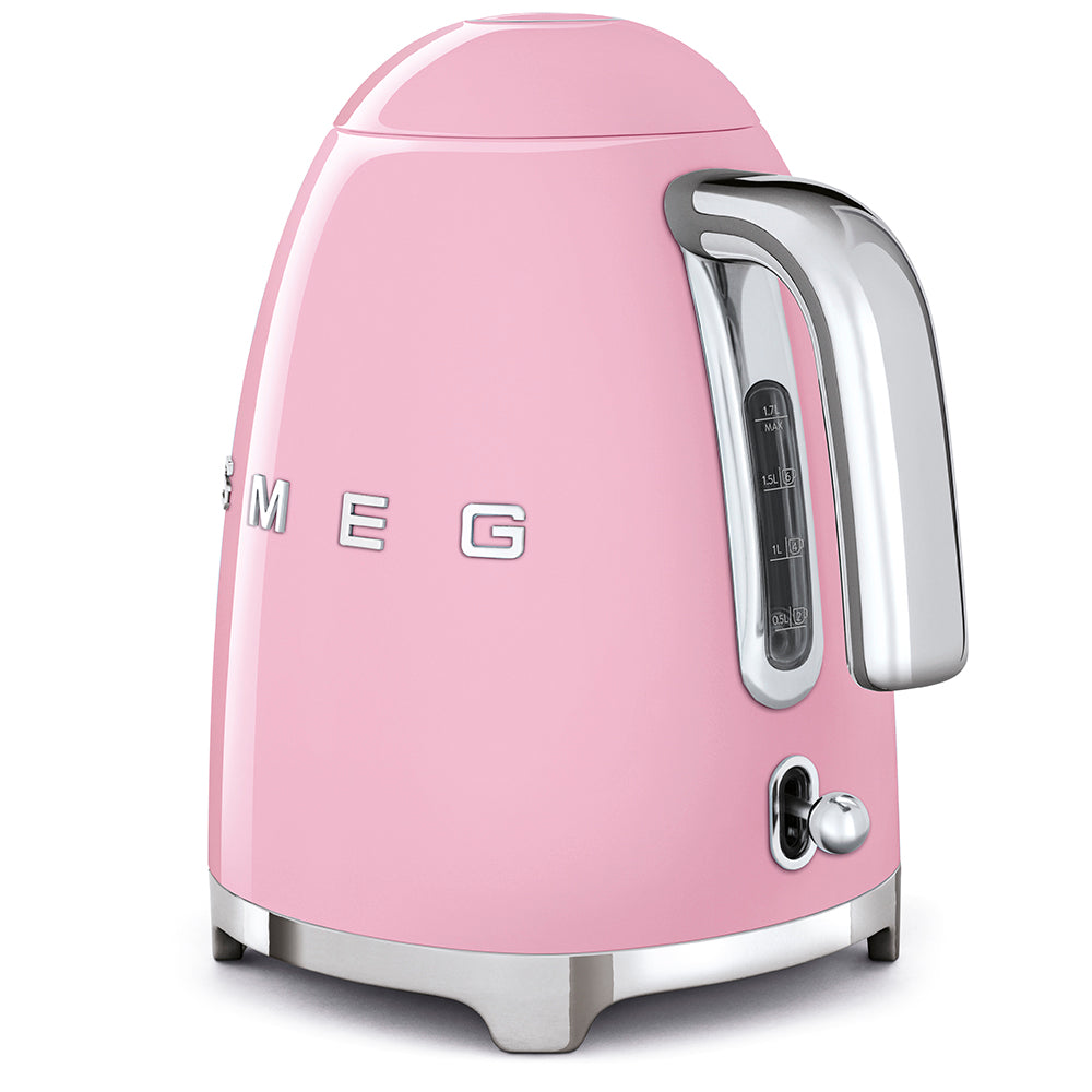 Electric Kettle Retro-style Pink Glossy