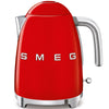 Electric Kettle Retro-style Red Glossy