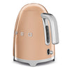 Electric Kettle Retro-style Rose gold Glossy