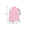 Retro-Style Electric Kettle (7 Cups) - Pink