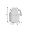 Retro-Style Electric Kettle (7 Cups) - Stainless Steel