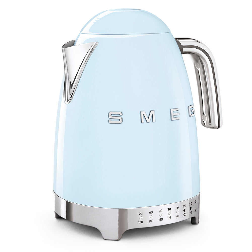 Electric Kettle Retro-style Pastel blue Glossy