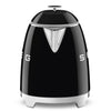 Electric Mini Kettle Retro-style Black Glossy