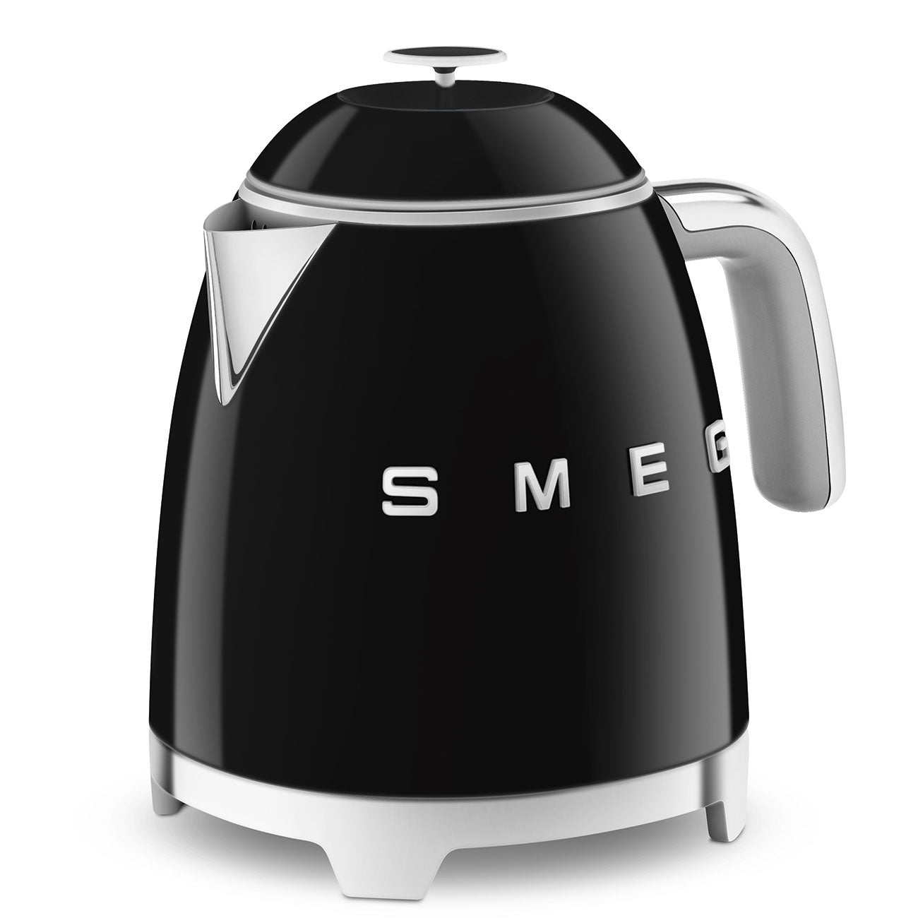 Electric Kettle Retro-style Black Glossy