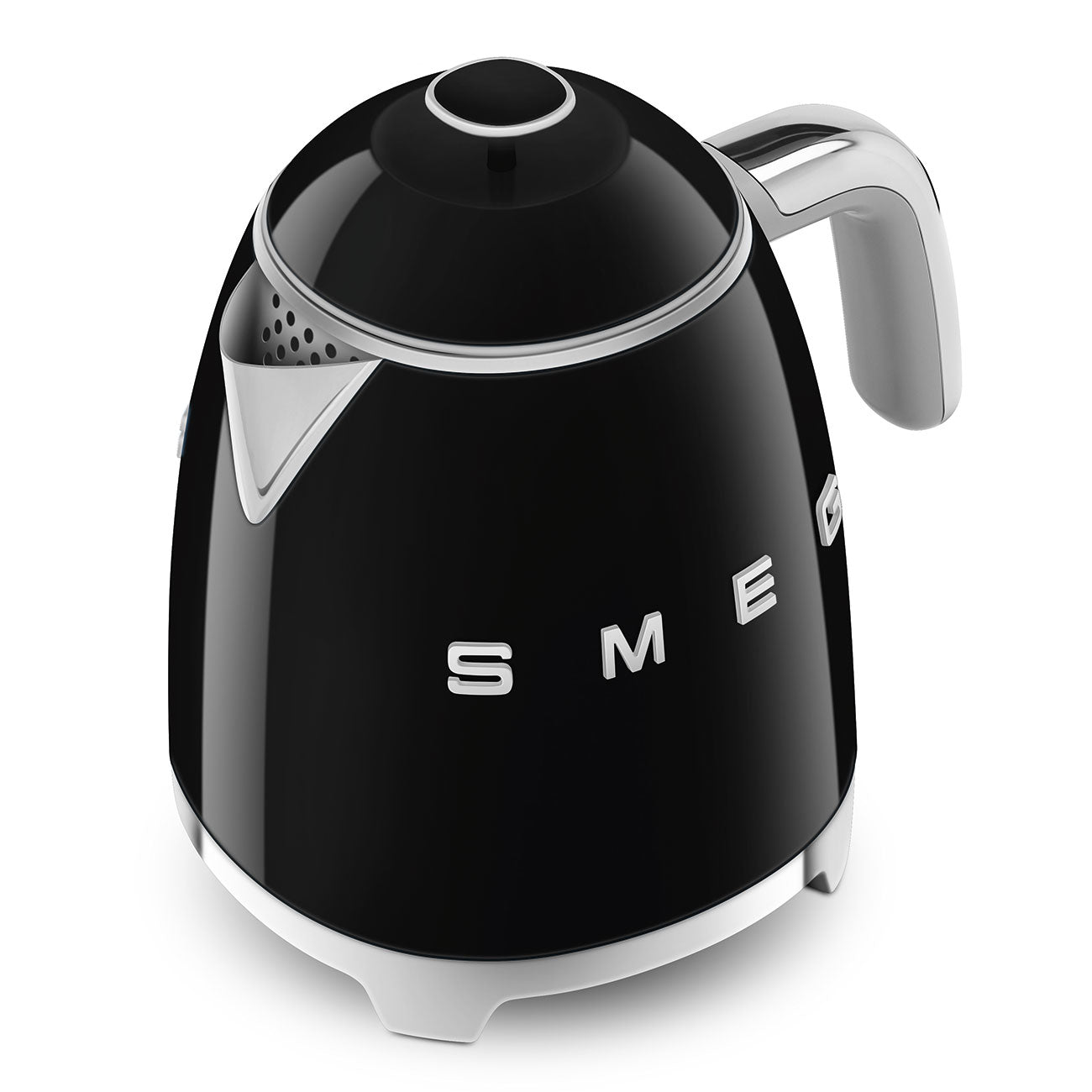 Electric Kettle Retro-style Black Glossy