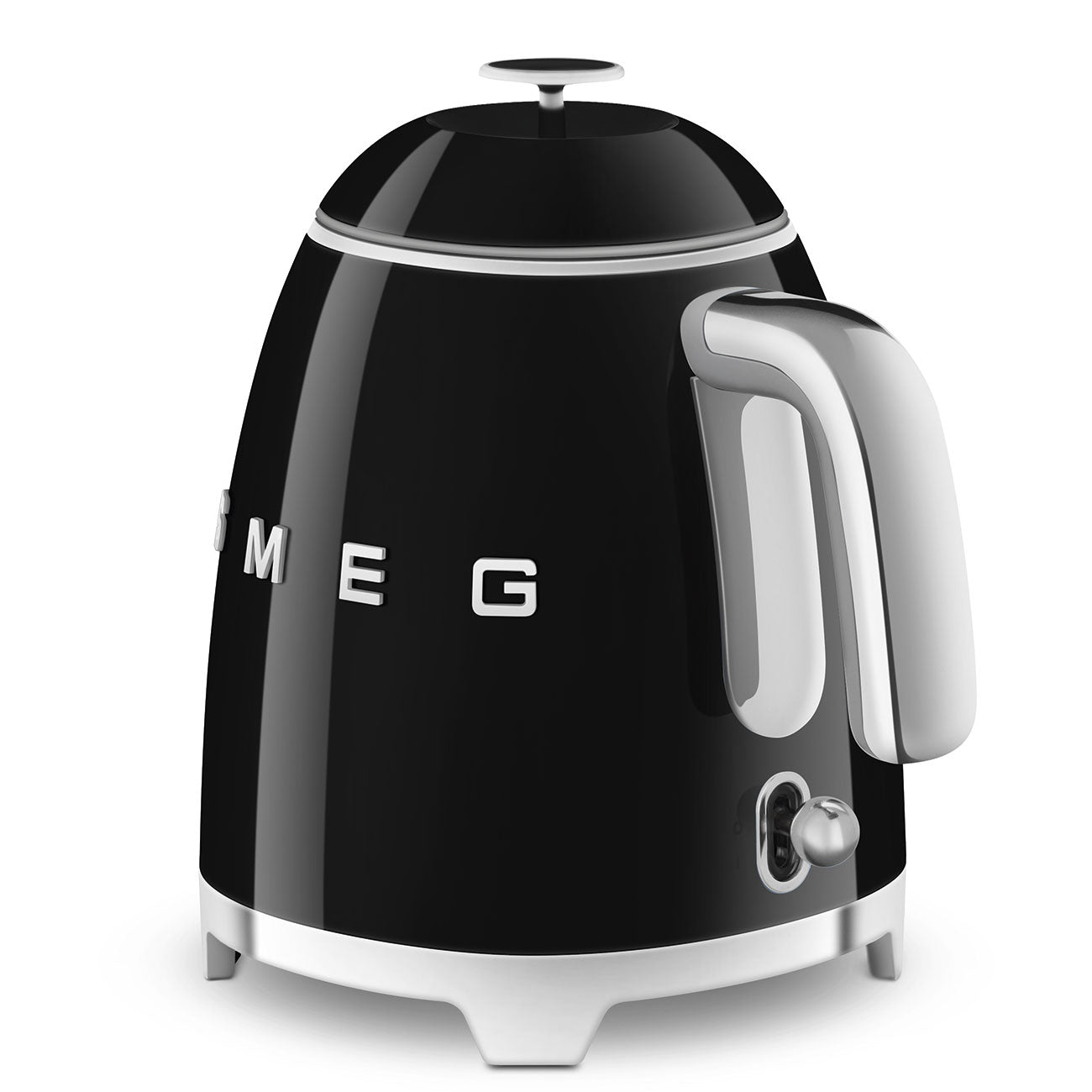 Electric Kettle Retro-style Black Glossy