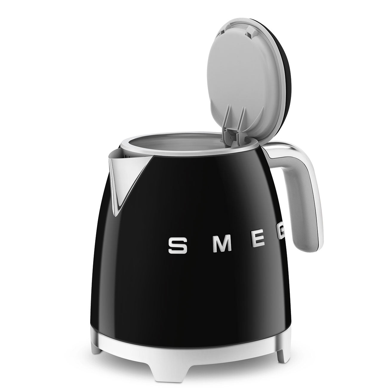 Electric Kettle Retro-style Black Glossy