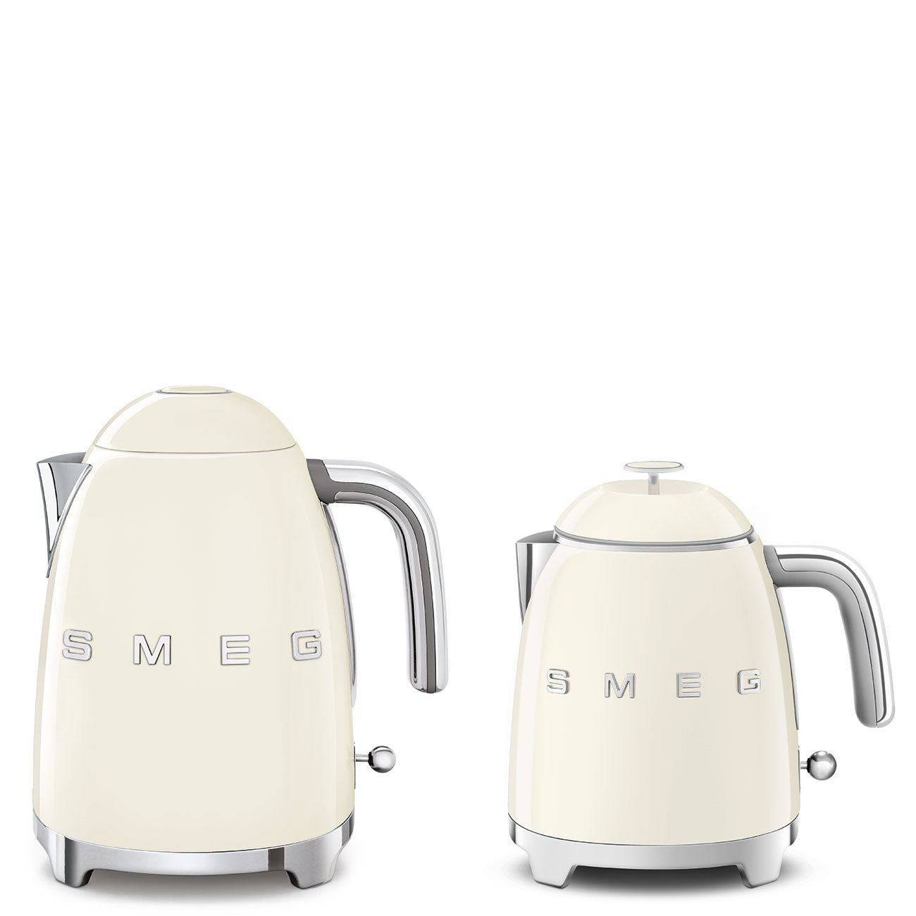 Electric Mini Kettle Retro-style Cream Glossy