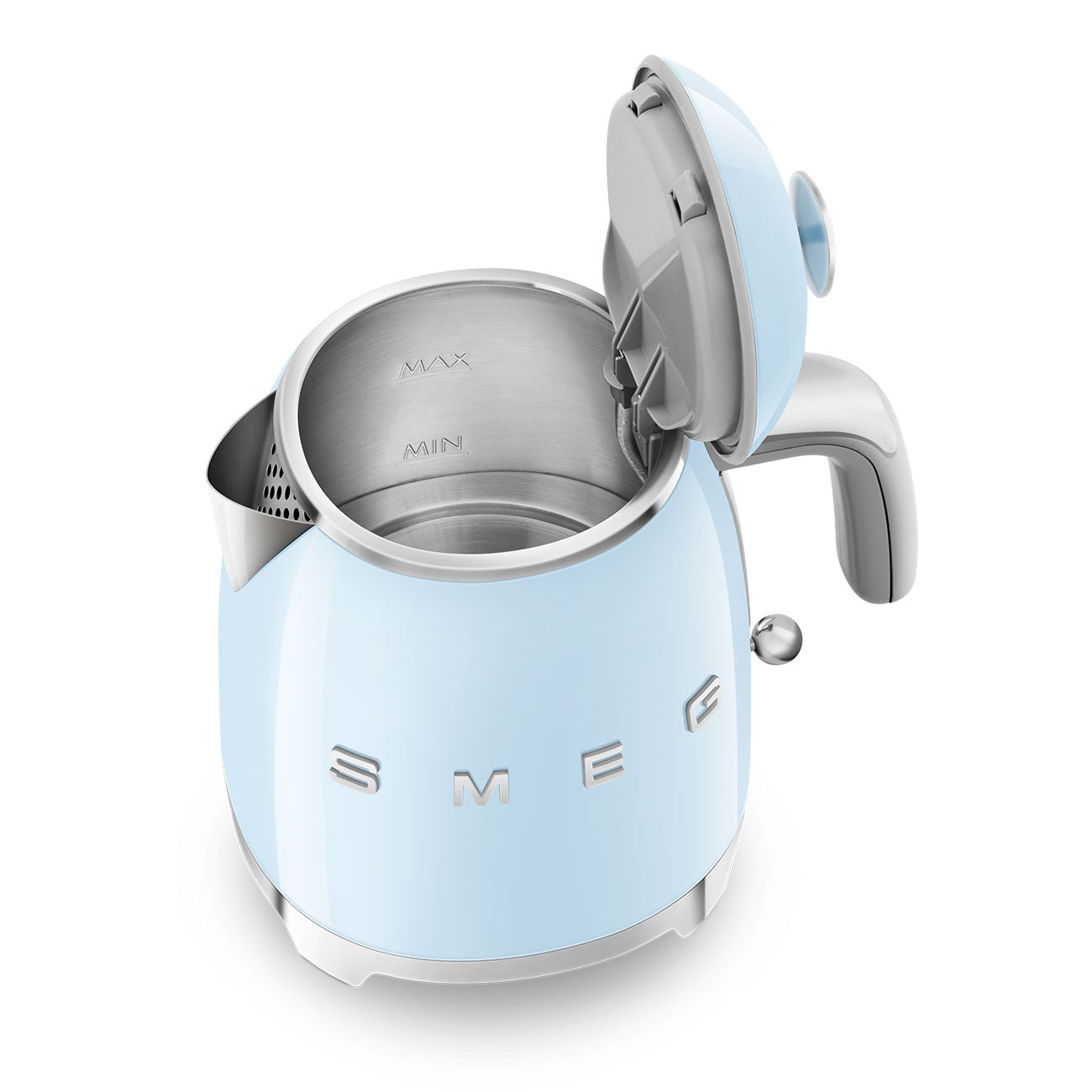 Electric Kettle Retro-style Pastel blue Glossy