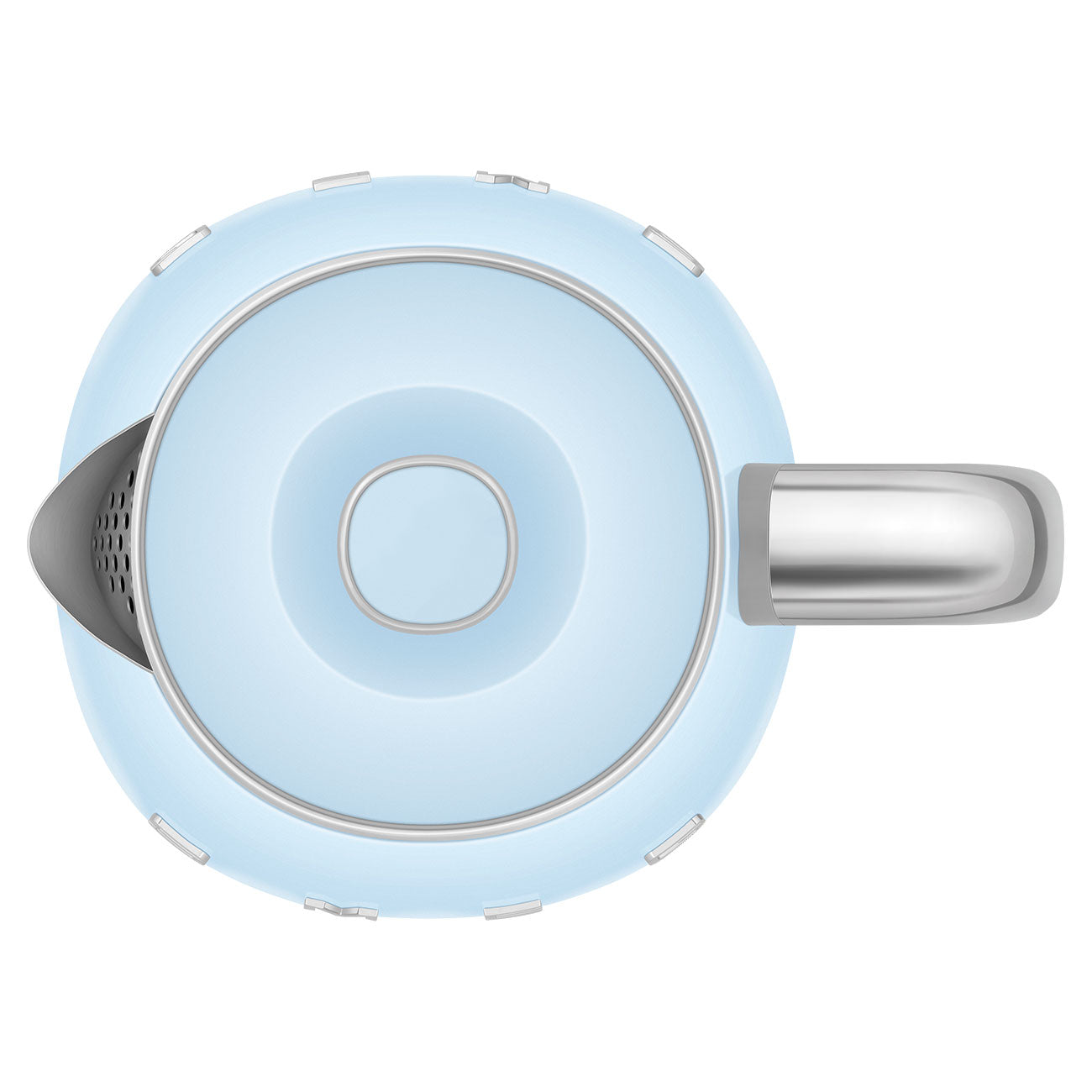 Electric Kettle Retro-style Pastel blue Glossy