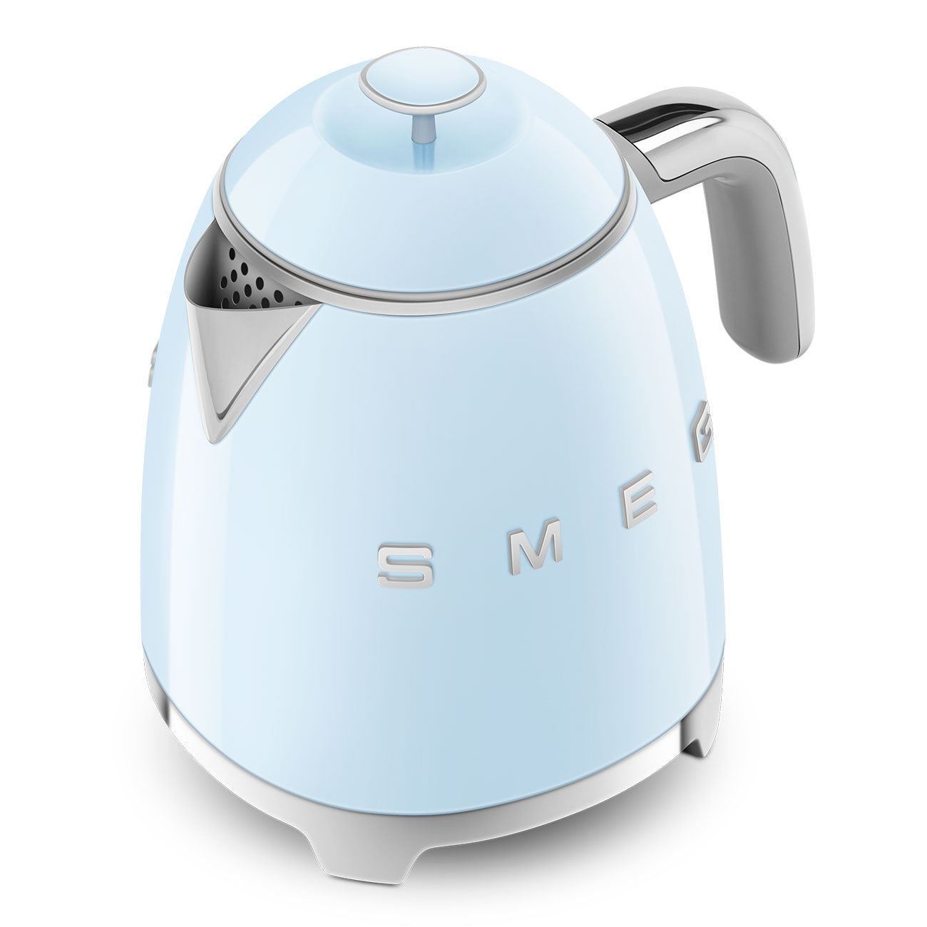 Electric Mini Kettle Retro-style Pastel blue Glossy