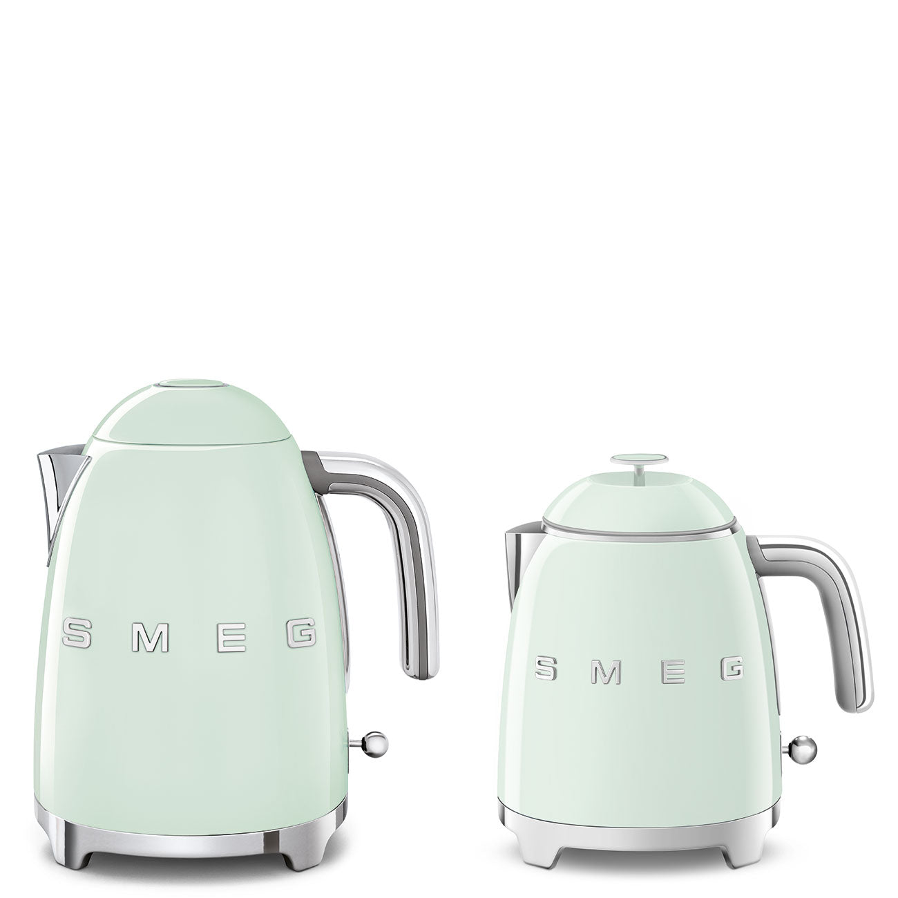 Electric Kettle Retro-style Pastel green Glossy