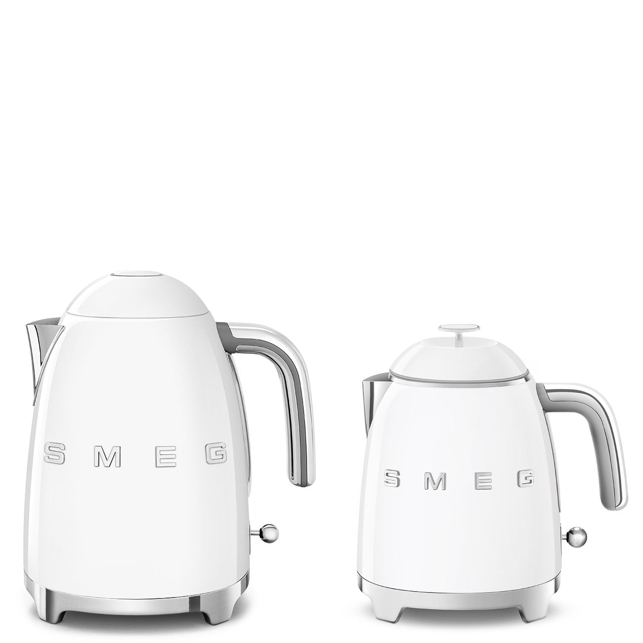 Electric Kettle Retro-style White Glossy