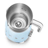 Milk frother Retro-style Pastel blue Glossy