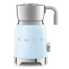 Milk frother Retro-style Pastel blue Glossy