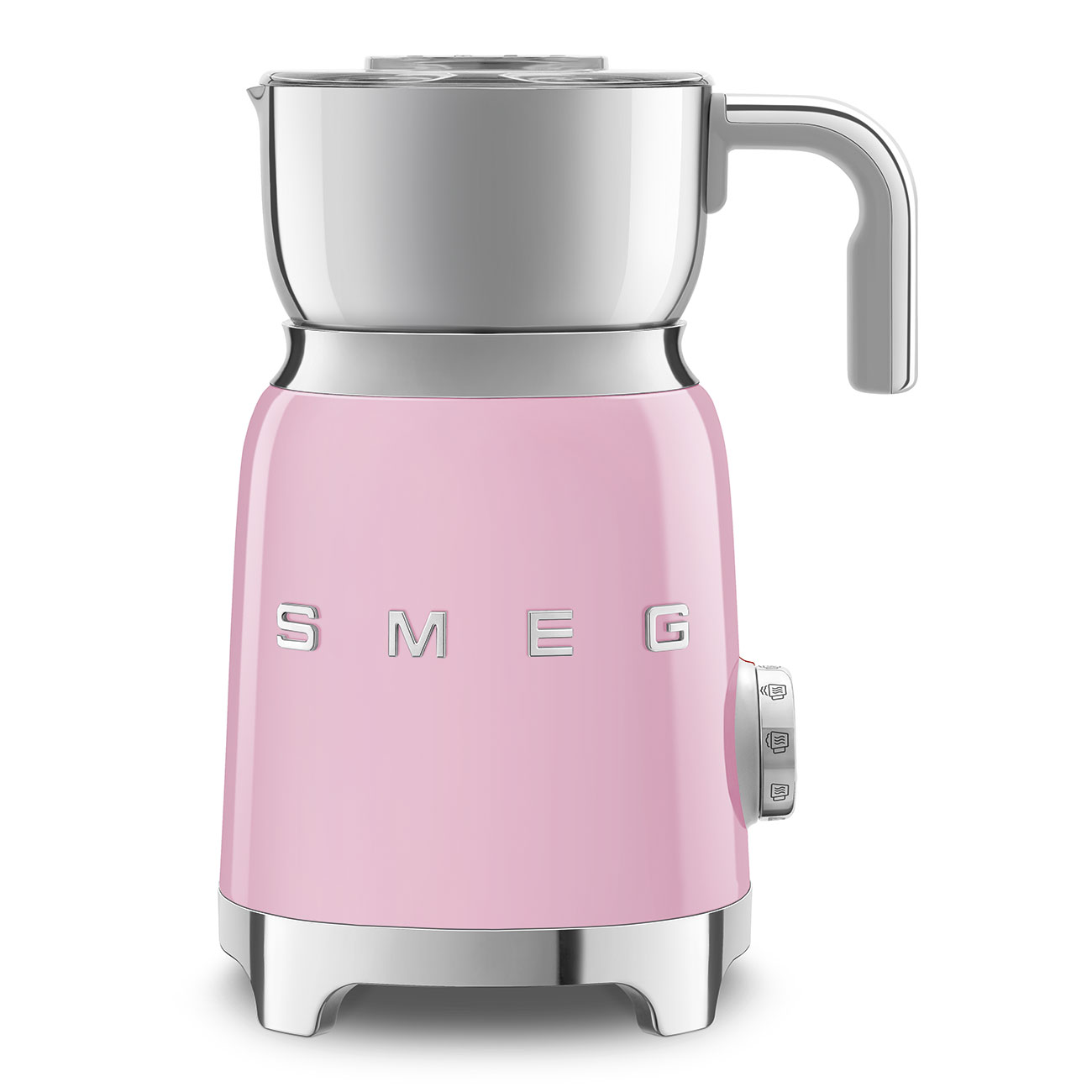 Milk frother Retro-style Pink Glossy - Open Box