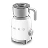 Milk frother Retro-style White Glossy