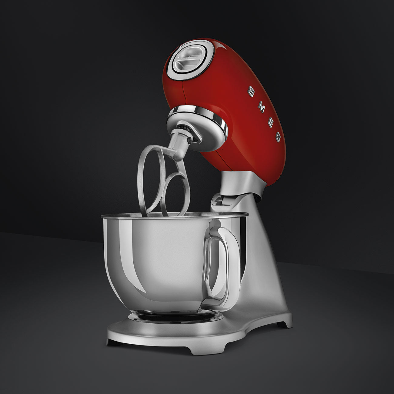 Stand mixer Retro-style Red Glossy