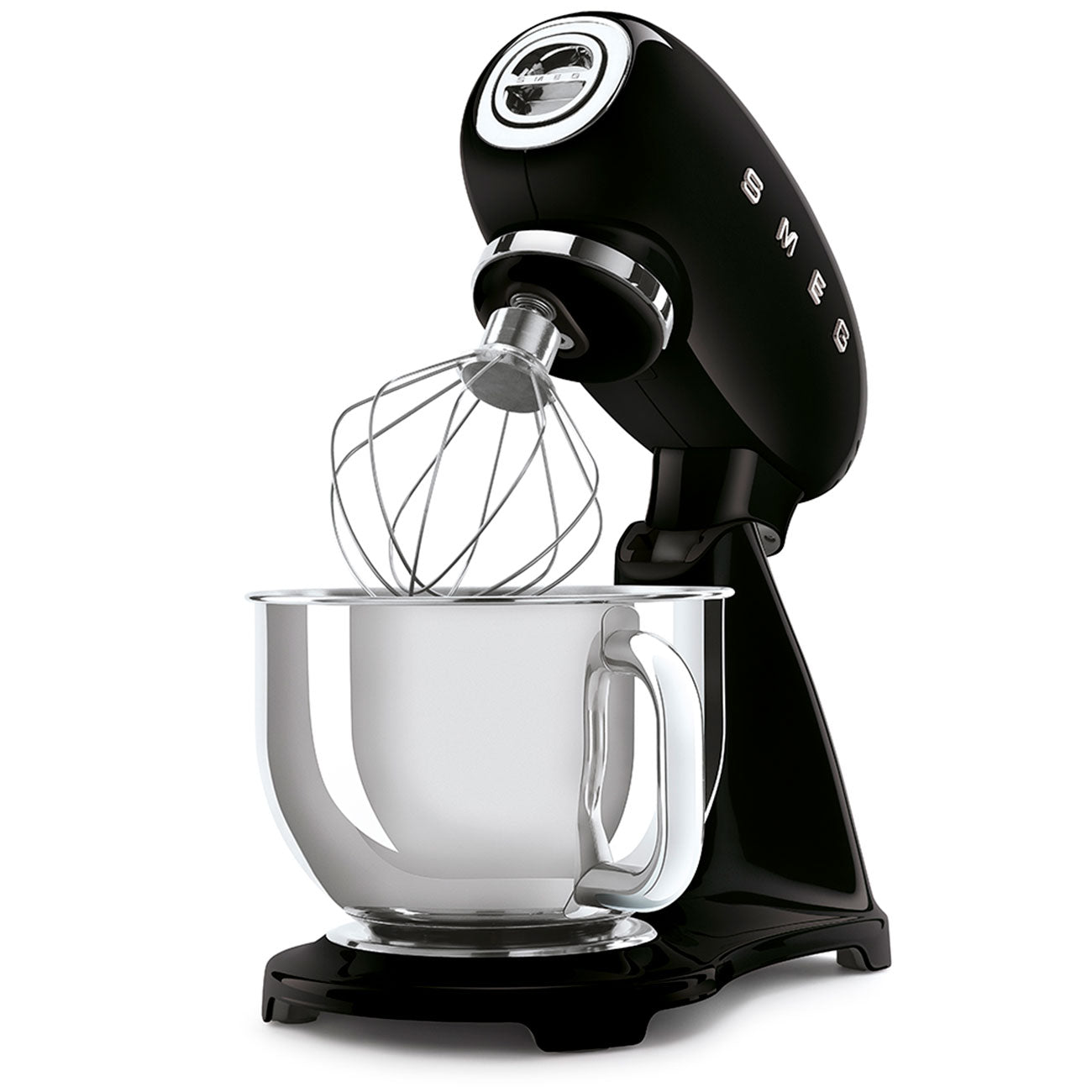 Stand mixer Retro-style Black Glossy