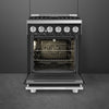 24-Inch Professional Full-Gas Range - Anthracite