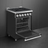 24-Inch Professional Full-Gas Range - Anthracite