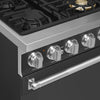 24-Inch Professional Full-Gas Range - Anthracite