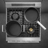 24-Inch Professional Full-Gas Range - Anthracite