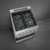 24-Inch Professional Full-Gas Range - Stainless Steel