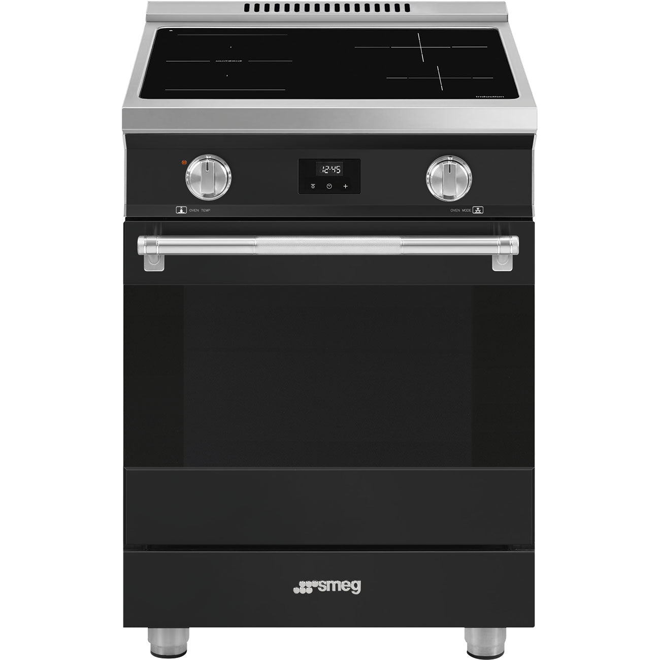 24-Inch Professional Induction Range - Matte Black
