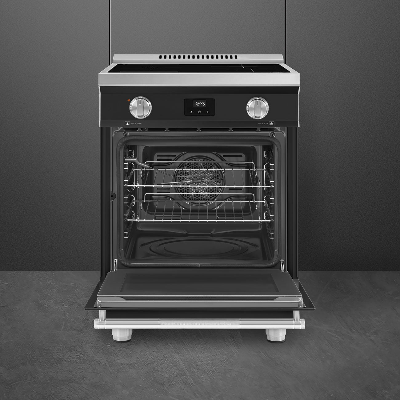24-Inch Professional Induction Range - Matte Black