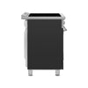 24-Inch Professional Induction Range - Matte Black