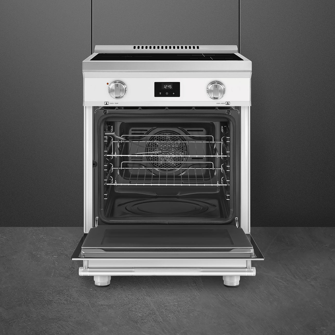 24-Inch Professional Induction Range - Matte White
