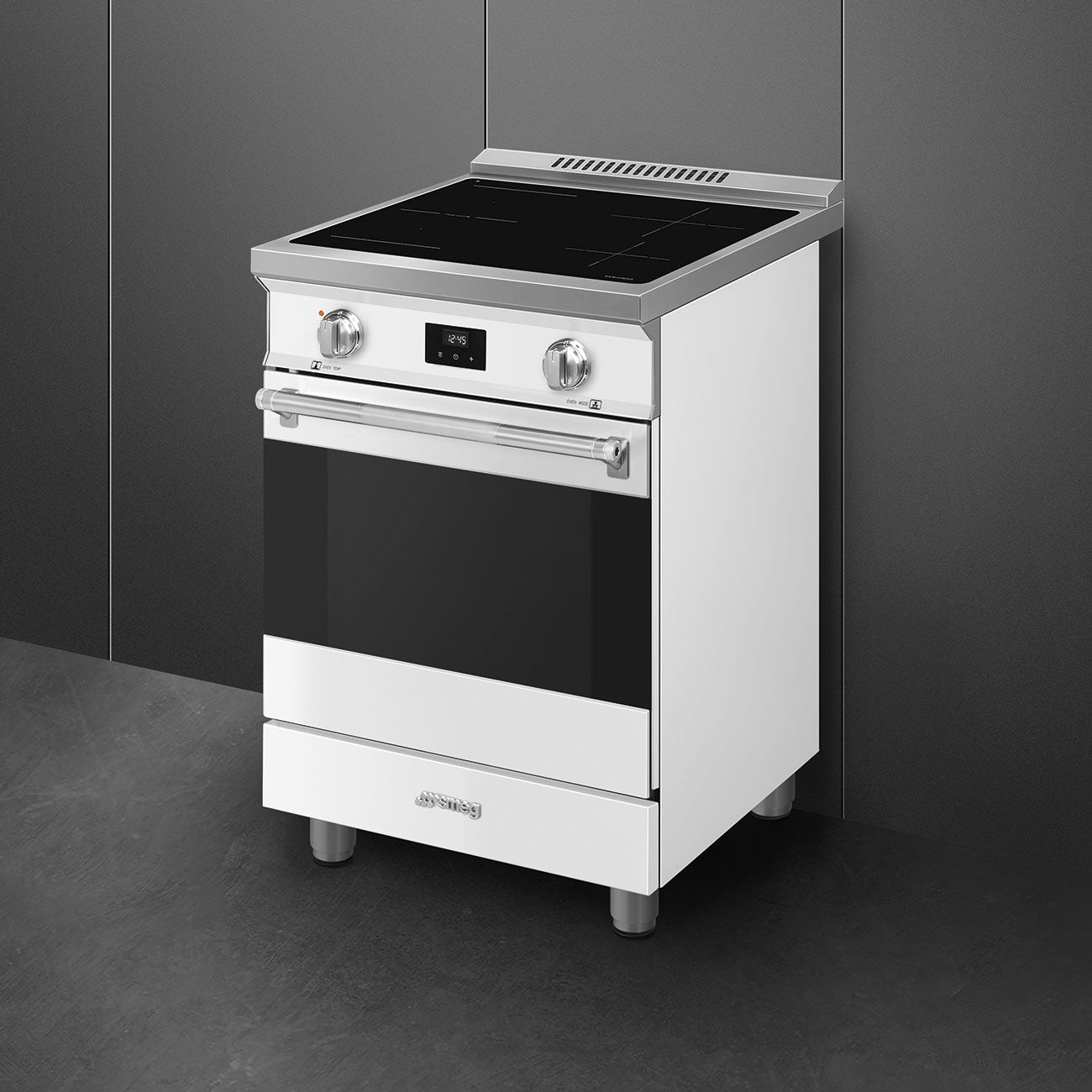 24-Inch Professional Induction Range - Matte White
