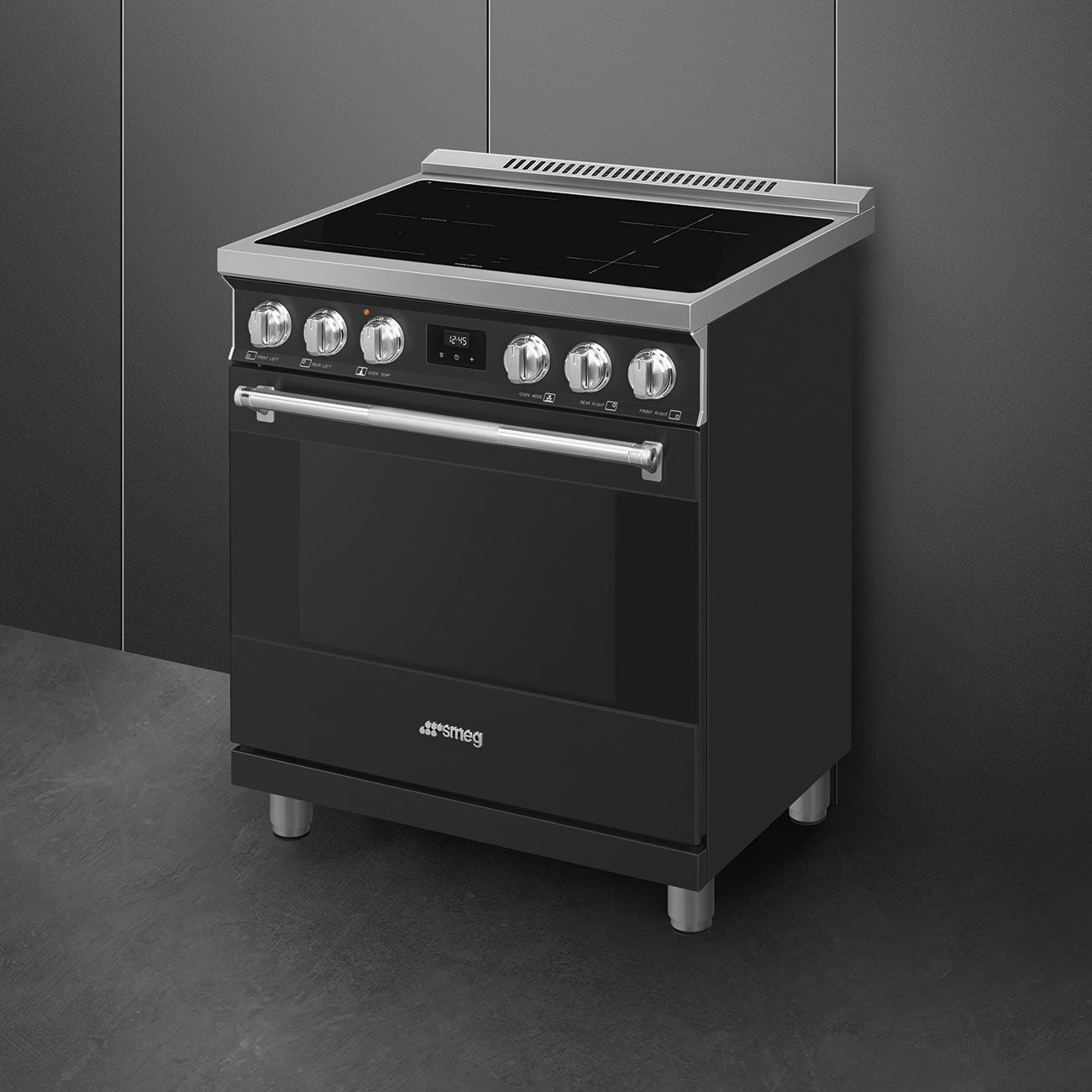 30-Inch Professional Induction Range - Matte Black