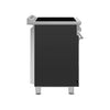 30-Inch Professional Induction Range - Matte Black
