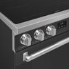 30-Inch Professional Induction Range - Matte Black
